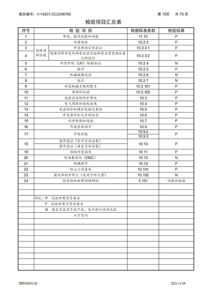 密集型母线槽型式试验报告_15