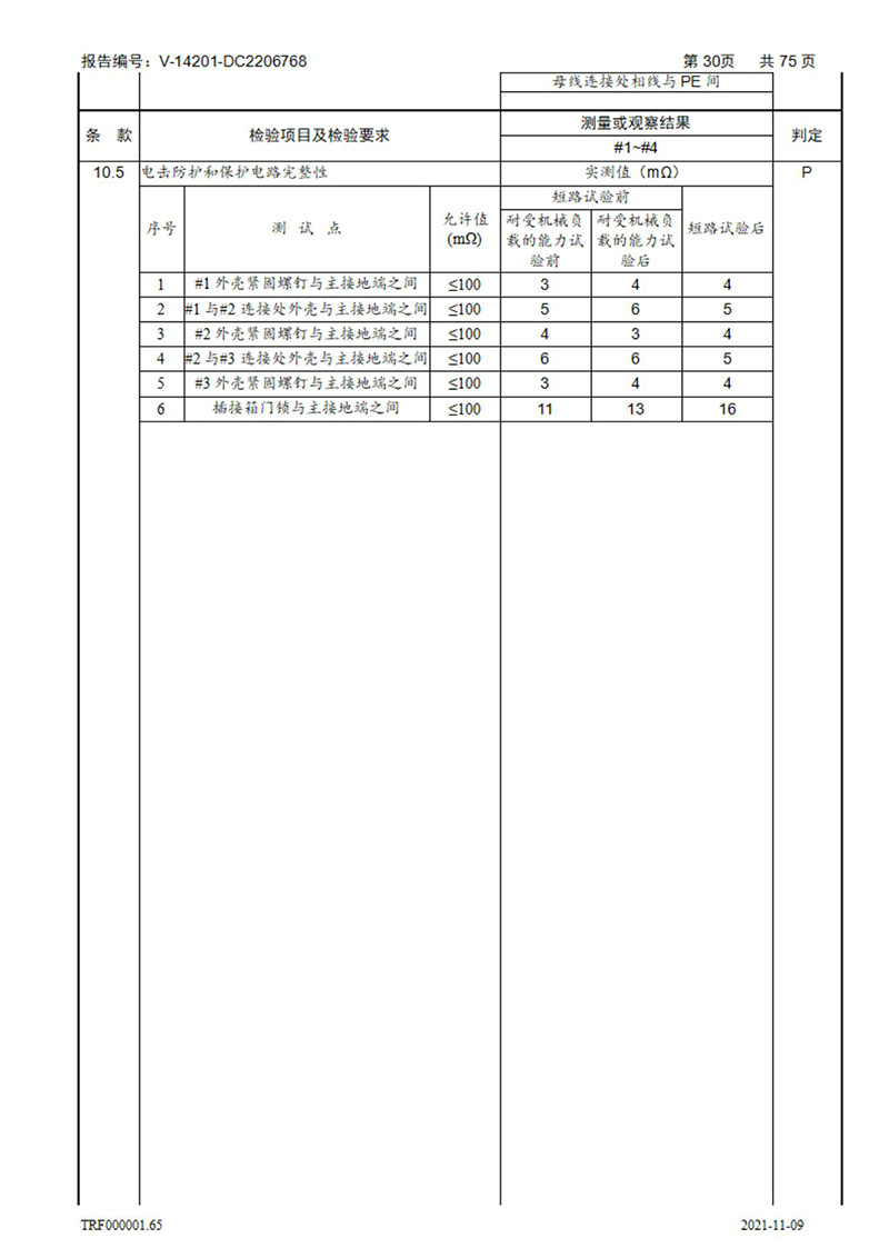 密集型母线槽型式试验报告_30