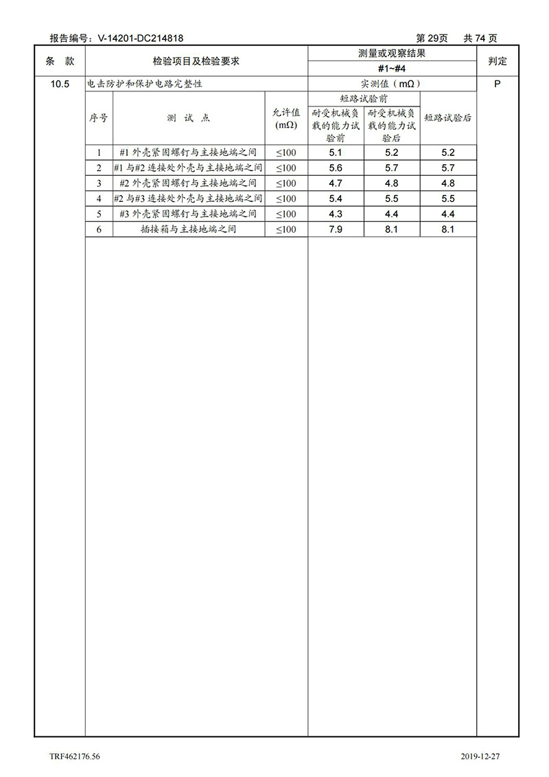 母线槽400A-1250A型式试验报告_29