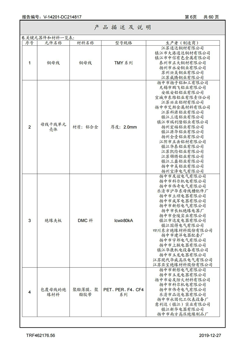 母线槽试验报告1600A-4000A_06