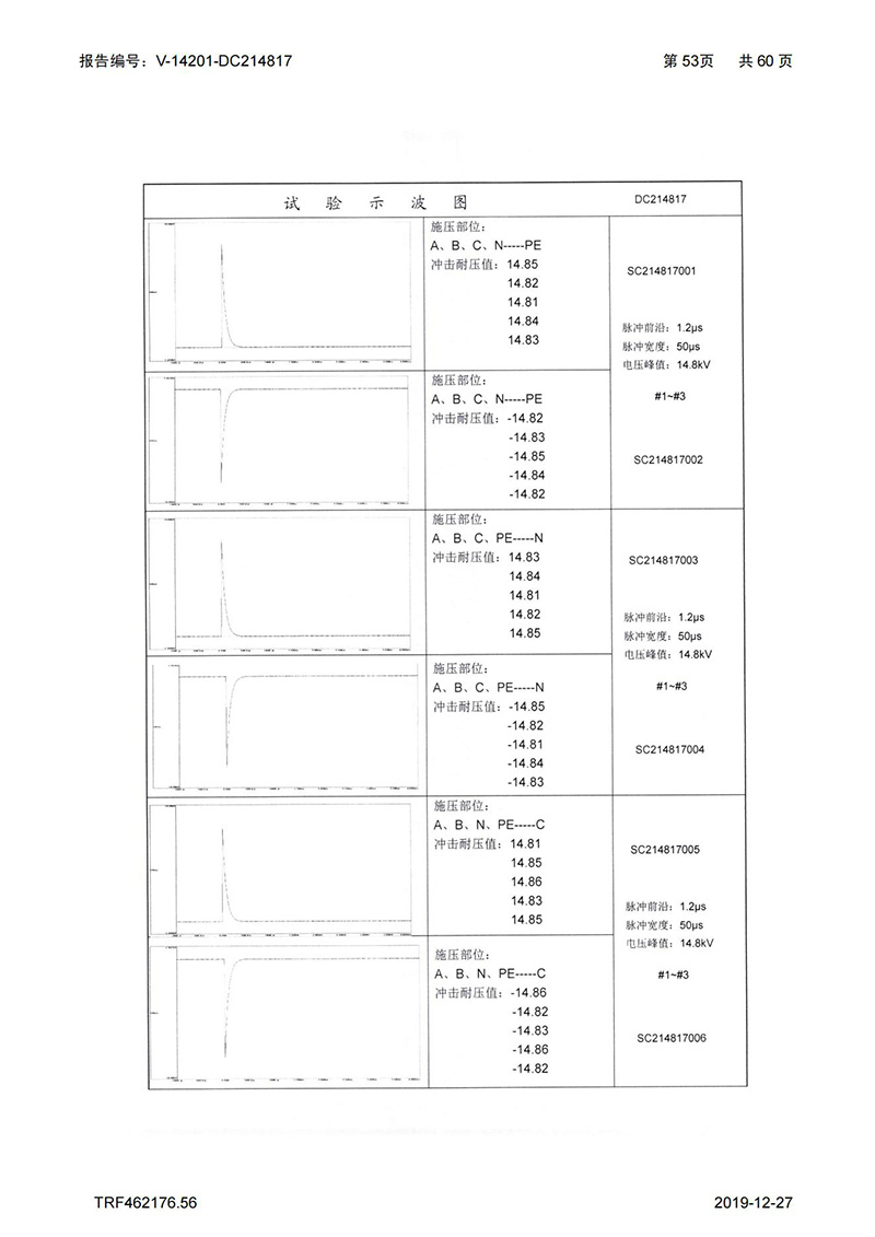 母线槽试验报告1600A-4000A_53