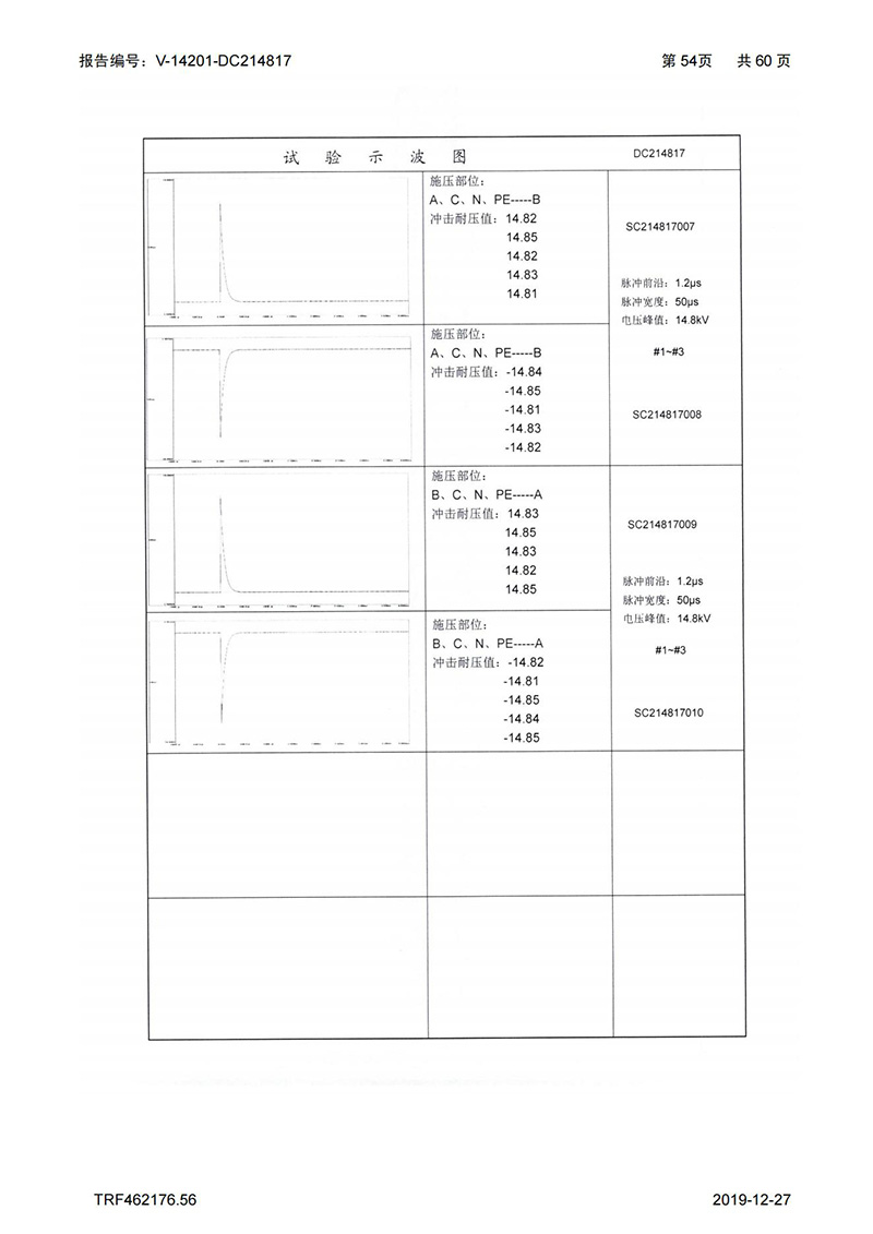 母线槽试验报告1600A-4000A_54